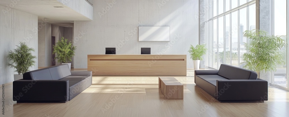 Modern Minimalist Office Reception Area Design Modern Minimalist Office Reception Area Design