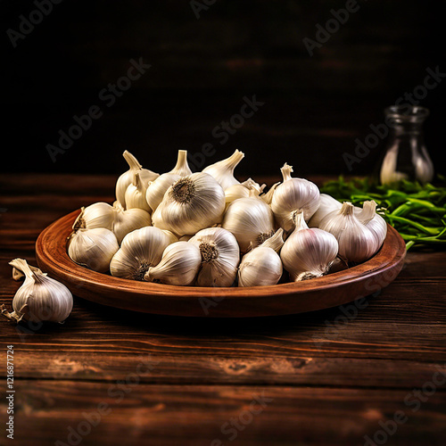 Garlic, garlic seeds, garlic grains, fruits, food, plants, healthy, vegetable, seasoning, cooking