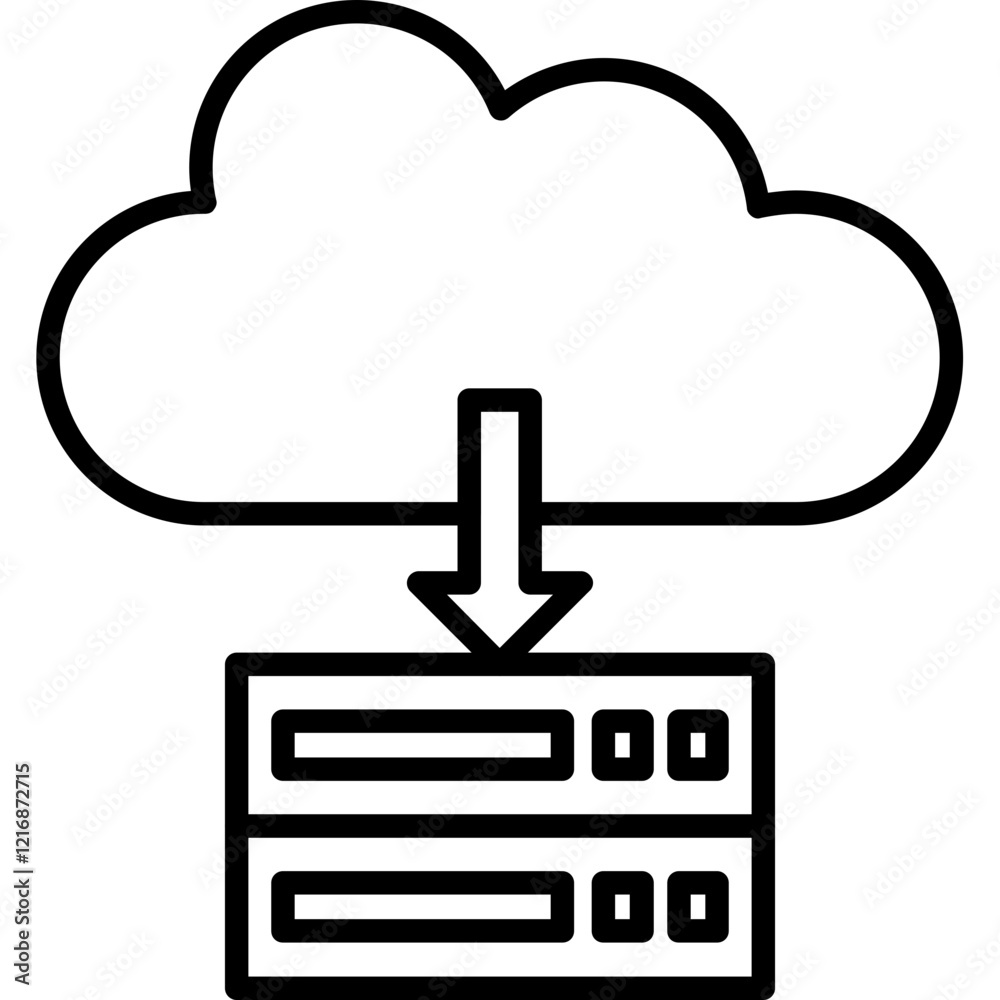 Cloud Storage Icon Cloud Storage Icon