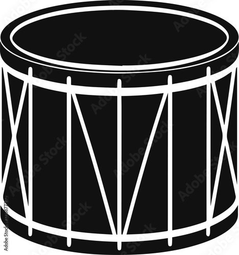 drum silhouette vector illustration