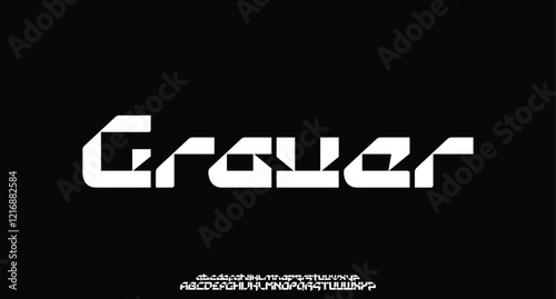 Sport Modern Future Bold Logo Alphabet Font and Number. Typography abstract italic fonts technology, sport, movie brand and logos. vector illustration
