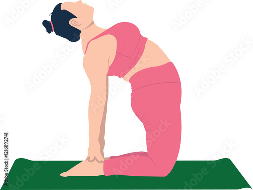 woman doing yoga exercise