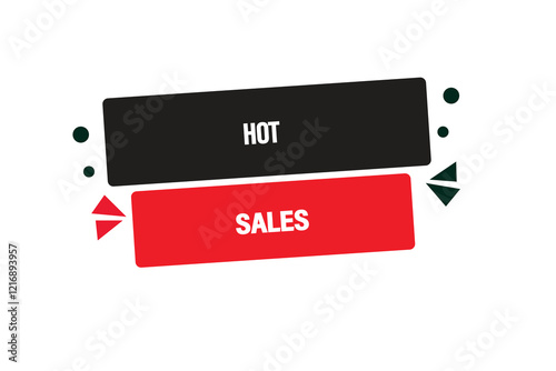 Printbutton web template,hot sales, Speech bubble, banner label


