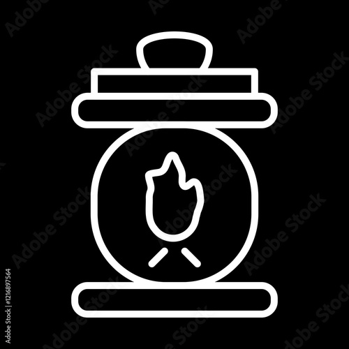 Smelting Furnace Icon Design