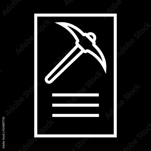 Mining Permit Icon Design
