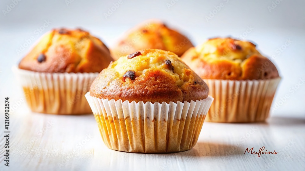 Delicious Mini Muffins: Close-Up Tilt-Shift Photography of Baked Goods Delicious Mini Muffins: Close-Up Tilt-Shift Photography of Baked Goods