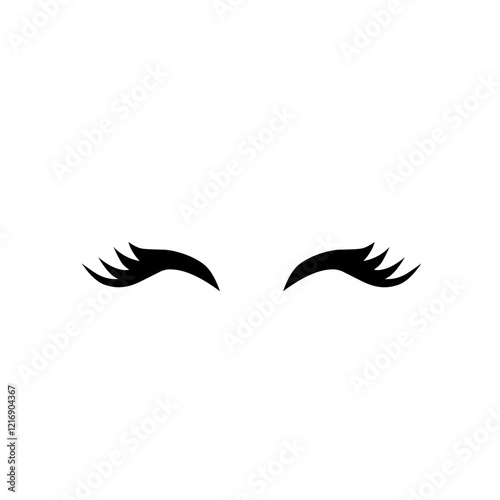 Eyelashes For Girls Hand Drawn