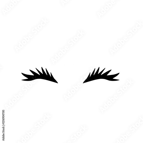 Eyelashes For Girls Hand Drawn