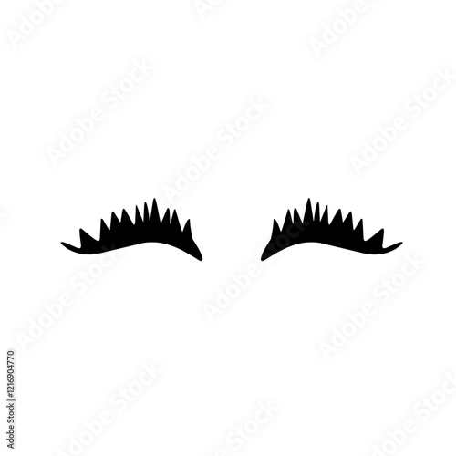 Eyelashes For Girls Hand Drawn