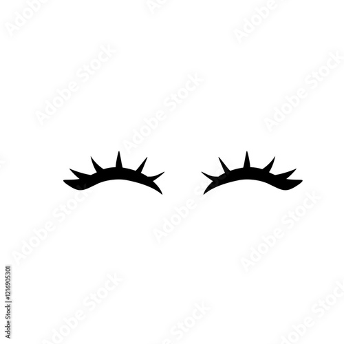 Eyelashes For Girls Hand Drawn