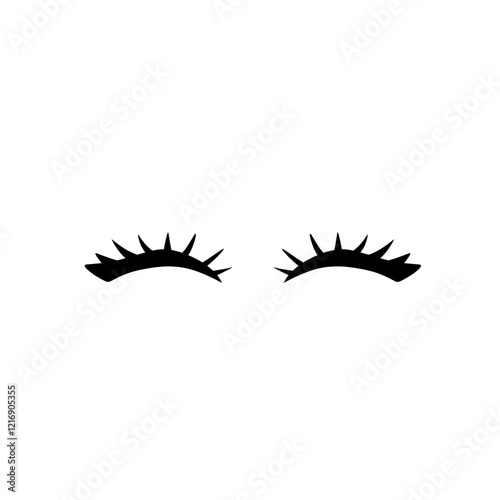 Eyelashes For Girls Hand Drawn