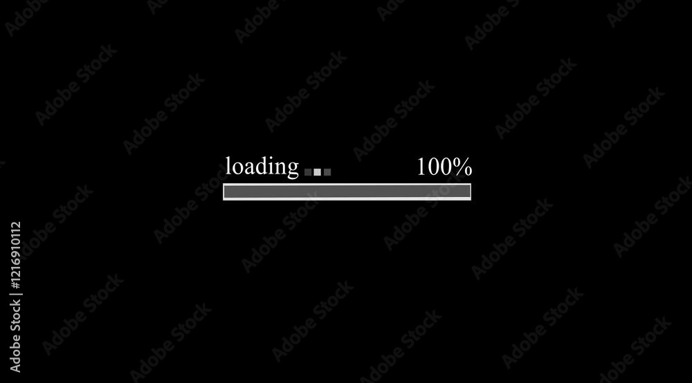 Motion graphic shape vector animation. Computer loading scale movement.loading icon.