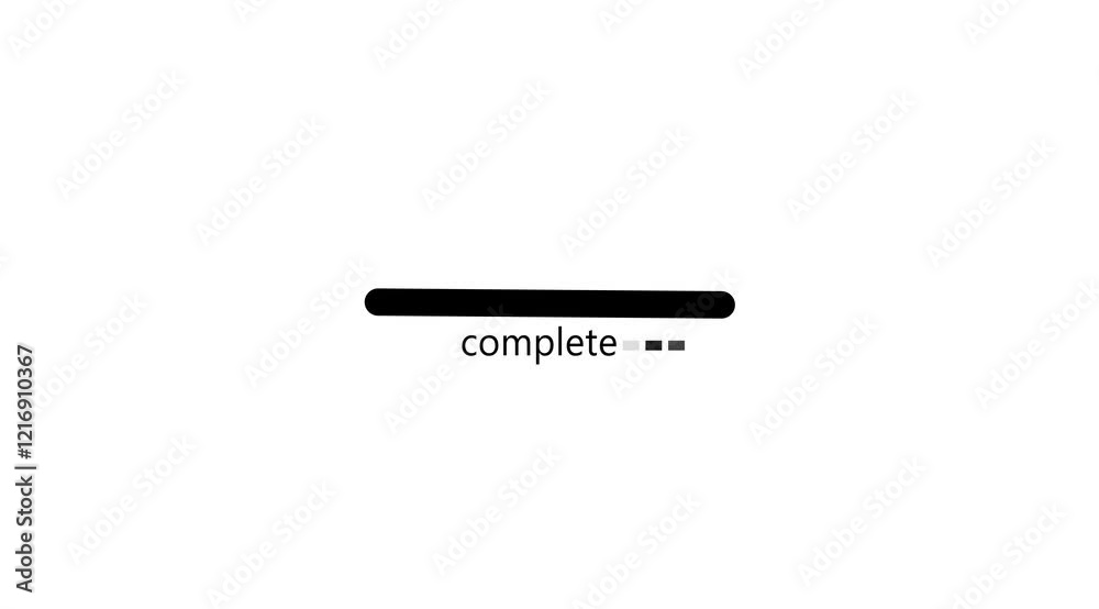 Motion graphic shape vector animation. Computer loading scale movement.loading icon