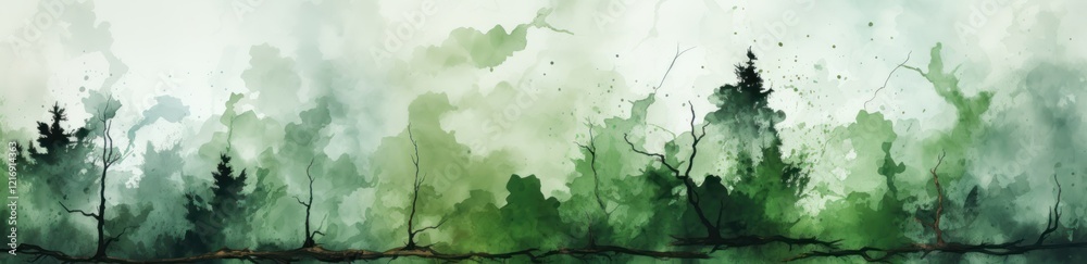 Obraz premium Abstract green grunge surface.