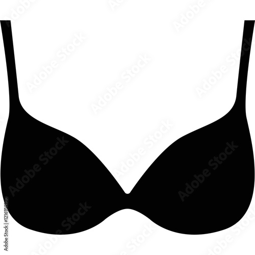 Simple vector icon bra