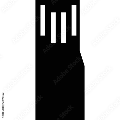 Simple vector icon flash drive

