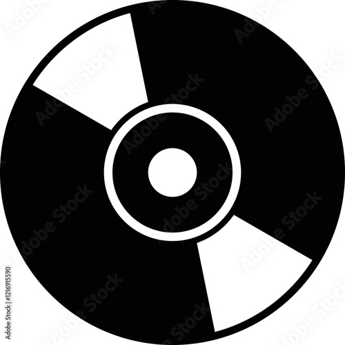 Simple vector icon dvd disc
