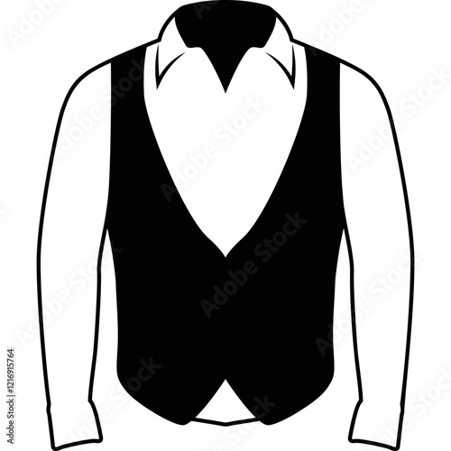 Simple vector icon tuxedo