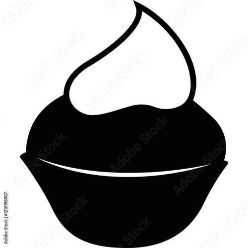 Simple vector icon cake