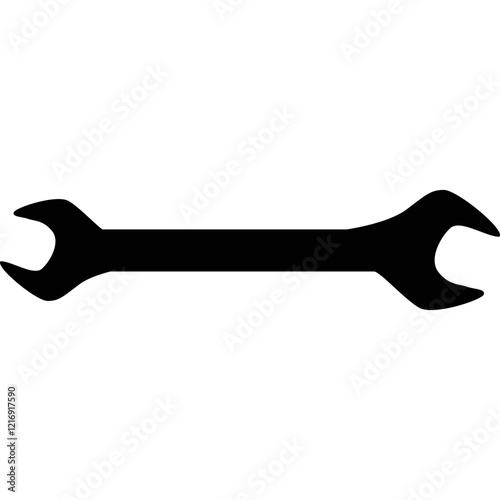 Simple vector icon wrench