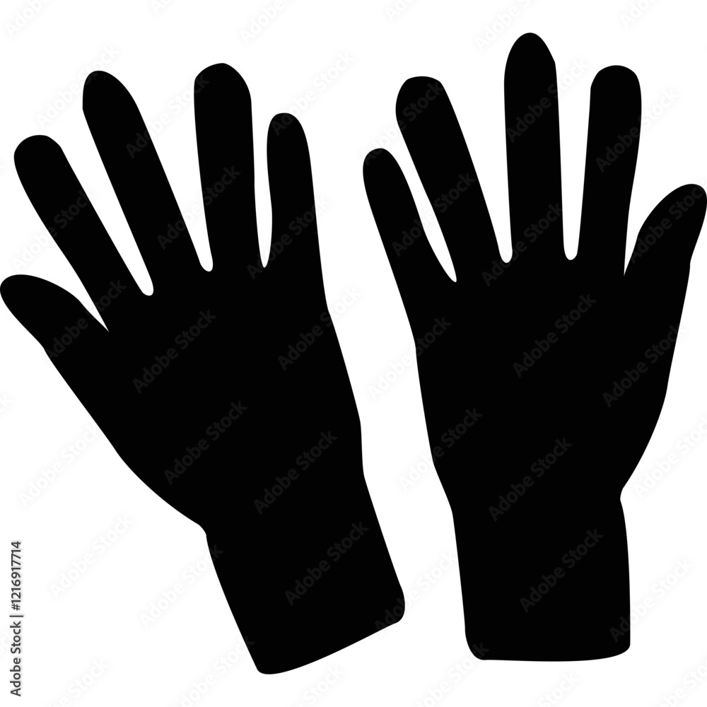 Obraz premium Simple vector icon gloves 