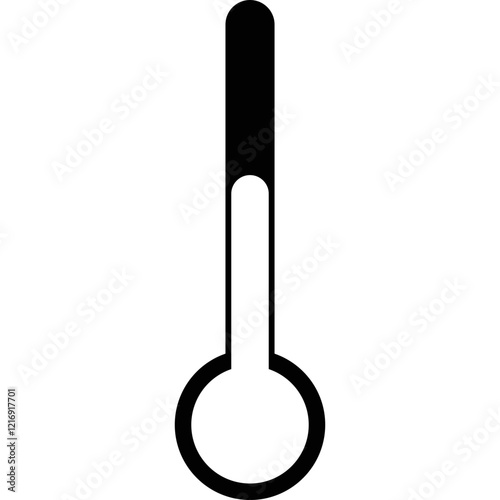 Simple vector icon thermometer
