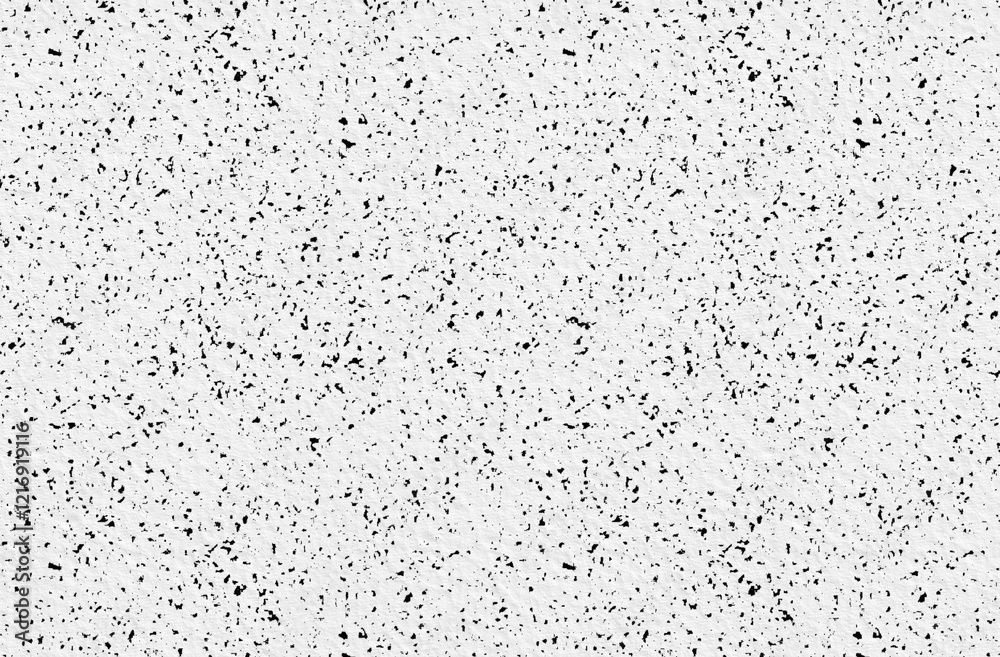 Obraz premium Textured white background with black flecks