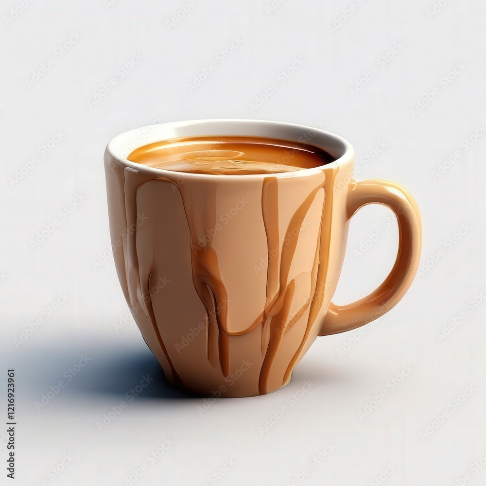 custom made wallpaper toronto digitalthe AI Image Generator, Warm Ceramic Mug of Fresh Coffee with Cream