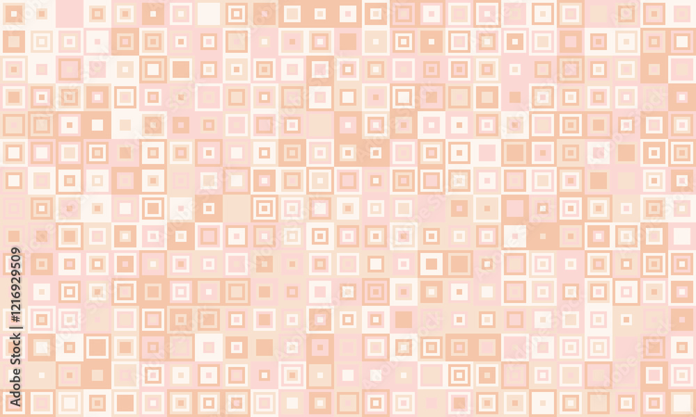 Fototapeta premium Trendy mosaic-style pattern with structured geometry. A vibrant, colourful grid design ideal for cover art, fabric, or creative posters.