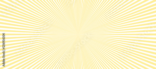 Yellow and white sunburst background with rays