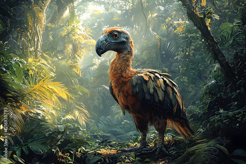 Realistic phot of Dodo bird by Generative AI photo