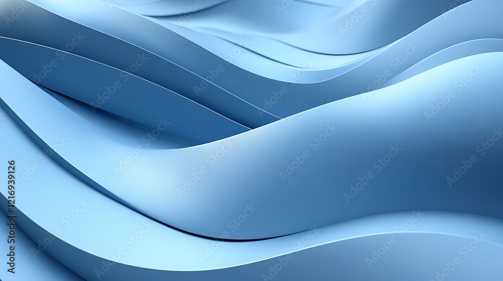 Obraz premium A pattern of abstract waveforms in metallic silver tones with a glowing background.