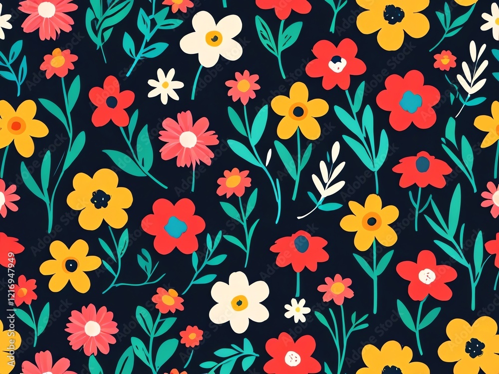 custom made wallpaper toronto digitalVibrant Floral Pattern: A Colorful Garden Tapestry