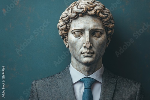 A statuesque figure dressed in formal attire, ideal for use in corporate or professional settings photo