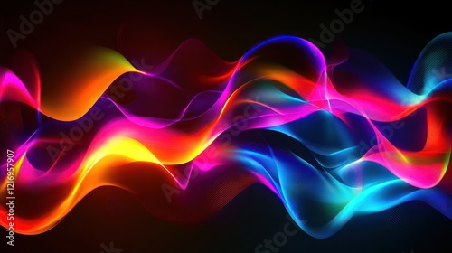 Abstract Colorful Wave