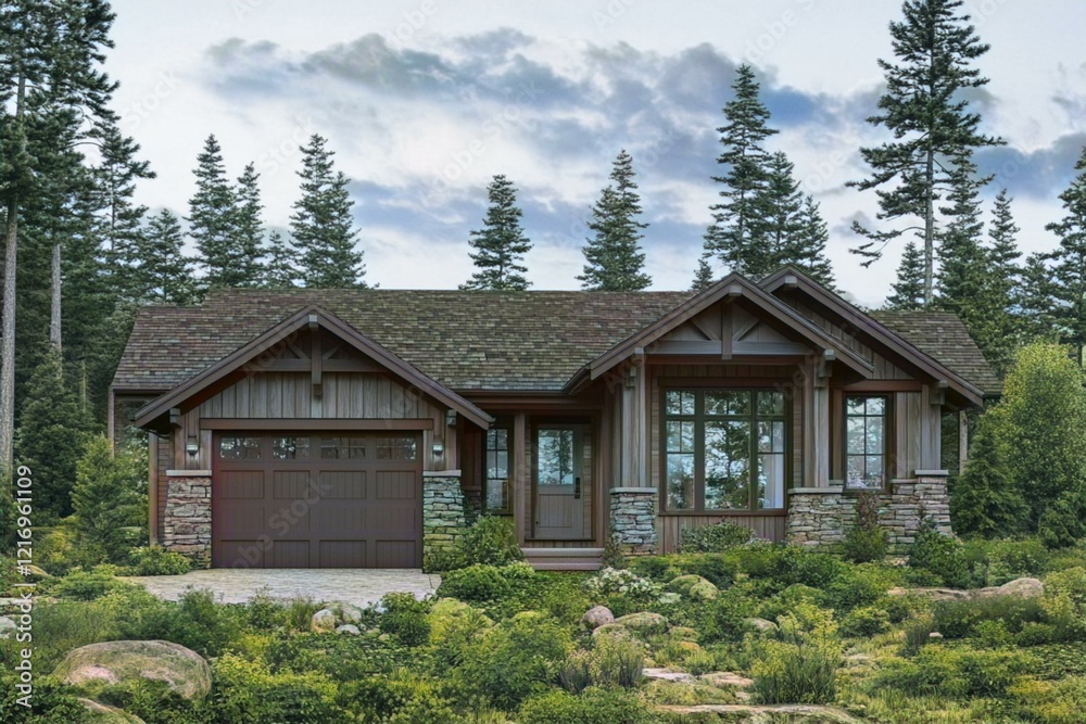 Charming Rustic House Surrounded by Lush Nature Charming Rustic House Surrounded by Lush Nature