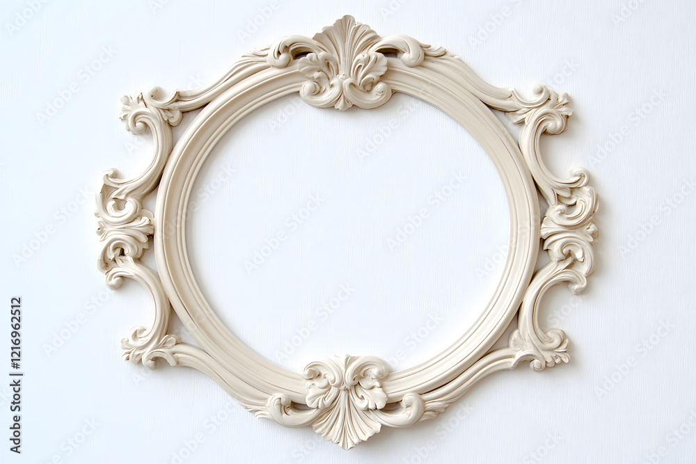 Frame mock up decorated with stucco in Renaissance and Baroque. Ornate Rococo Frame Frame mock up decorated with stucco in Renaissance and Baroque. Ornate Rococo Frame