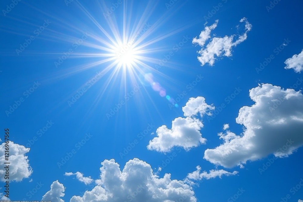 A sparkling summer day, filled with sunlight and the endless blue of the sky. Generative AI A sparkling summer day, filled with sunlight and the endless blue of the sky. Generative AI