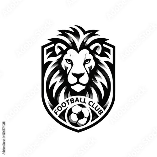 Lion Head Logo for Football Club photo