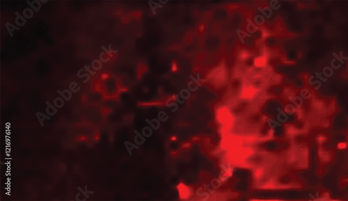 Embered Depths, An Abstract Exploration of Dark Red Textures and Luminous Patches in a Blurred, Chaotic Composition