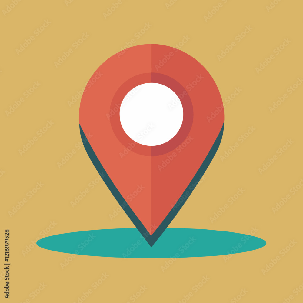 Location Icon Showing a Building, Perfect for Real Estate or Tourism Location Icon Showing a Building, Perfect for Real Estate or Tourism