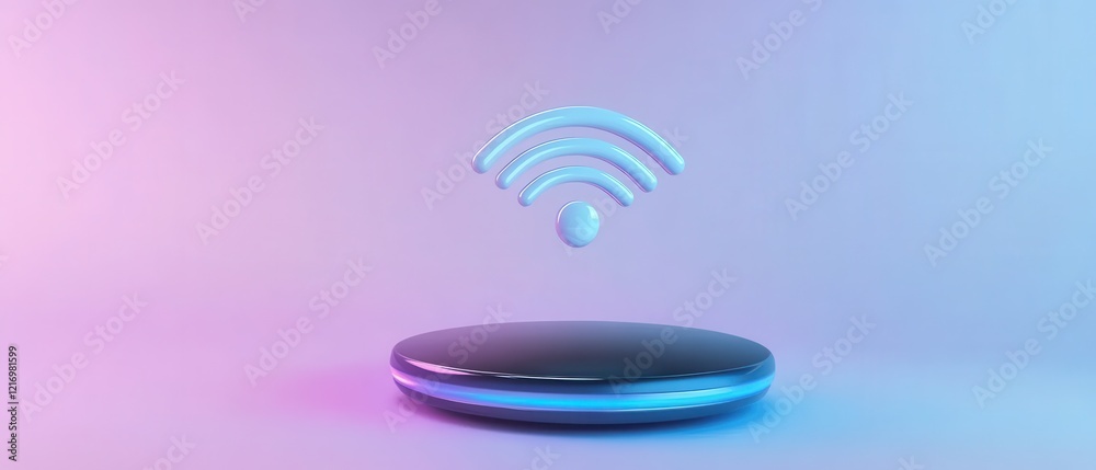 Stylish abstract representation of wireless technology in vibrant colors. Stylish abstract representation of wireless technology in vibrant colors.