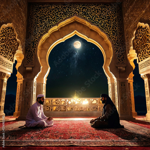 Shab e barat greeting card, poster, banner, social media post design template. The Night Of Forgiveness. Laylatul Ba'rat photo