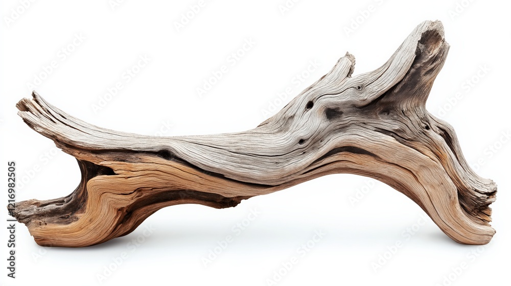 Driftwood isolated on a white background Driftwood isolated on a white background