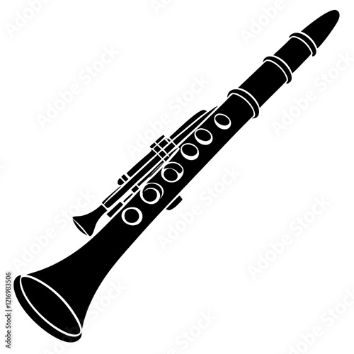 flute isolated on white background