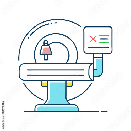 medical scanner icon, medical scanner vector illustration-simple illustration of medical scanner, perfect for medical scanner logos and icons