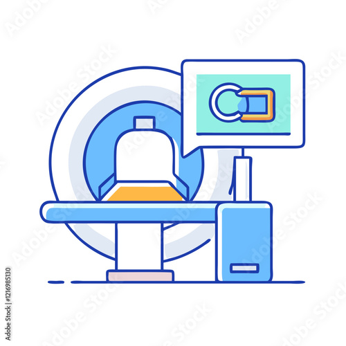 medical scanner icon, medical scanner vector illustration-simple illustration of medical scanner, perfect for medical scanner logos and icons