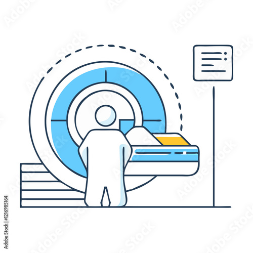 medical scanner icon, medical scanner vector illustration-simple illustration of medical scanner, perfect for medical scanner logos and icons