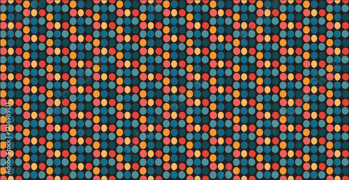 Abstract vector retro pattern geometric colorful background