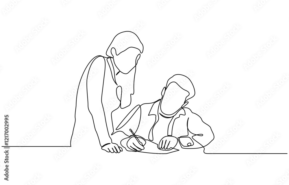 Continuous One Line Drawing of Business Group with in Office woman and Man Working One Line Illustration, Business people group in continuous one line art drawing. Continuous One Line Drawing of Business Group with in Office woman and Man Working One Line Illustration, Business people group in continuous one line art drawing.